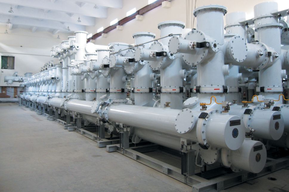 Installed view of Hyosung Heavy Industries’ GIS, designated as a World-Class Product