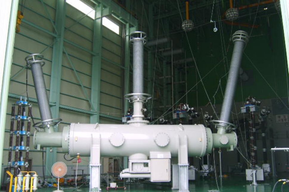Hyosung Heavy Industries’ 1,100kV ultra-high-voltage GIS, the second of its kind developed globally