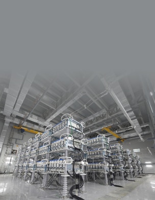 Interior view of Hyosung Heavy Industries’ 200MW Voltage Source HVDC system installed at Yangju Substation in Gyeonggi Province