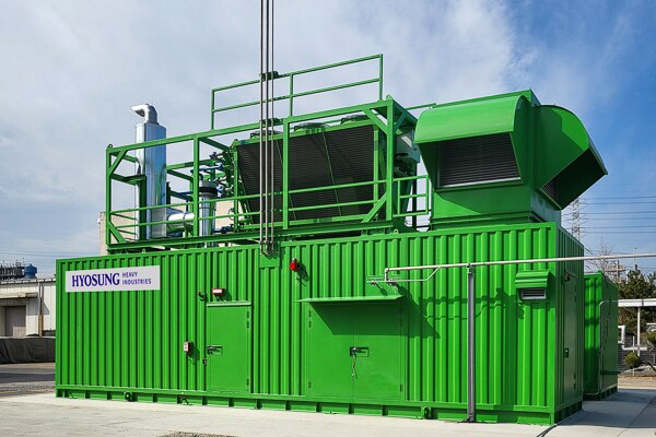 The worlds first commercially operational 100% hydrogen-electric generator at Hyosung Heavy Industries Yongyeon Plant