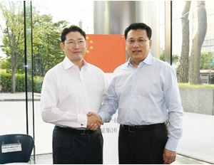 조현준 회장과 中 저장성 이미지