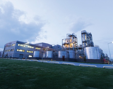 Exterior view of Hyosung TNC’s spandex production plant in Türkiye, one of its global manufacturing hubs