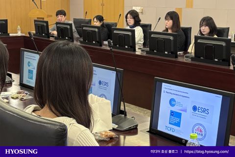 효성 대학생 서포터즈 4월 활동 현장