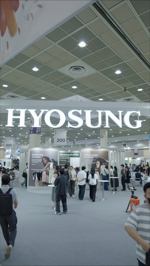 Visitors explore Hyosung TNC&rsquo;s latest sustainable, comfort, cooling, and luxury textile innovations at Preview in Seoul 2026, featuring advanced fibers, fabrics, and garment solutions developed with mill partners.